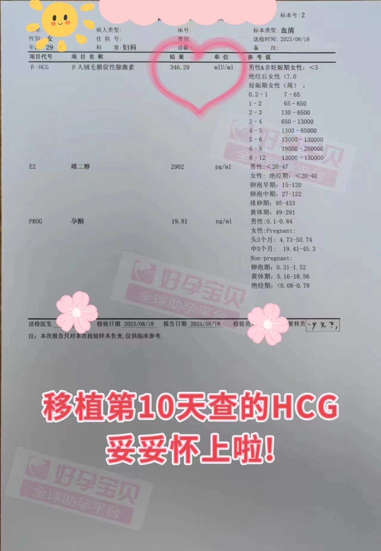 广州助孕机构：好运宝贝恭喜广东的Y女士在好运宝贝助孕成功!