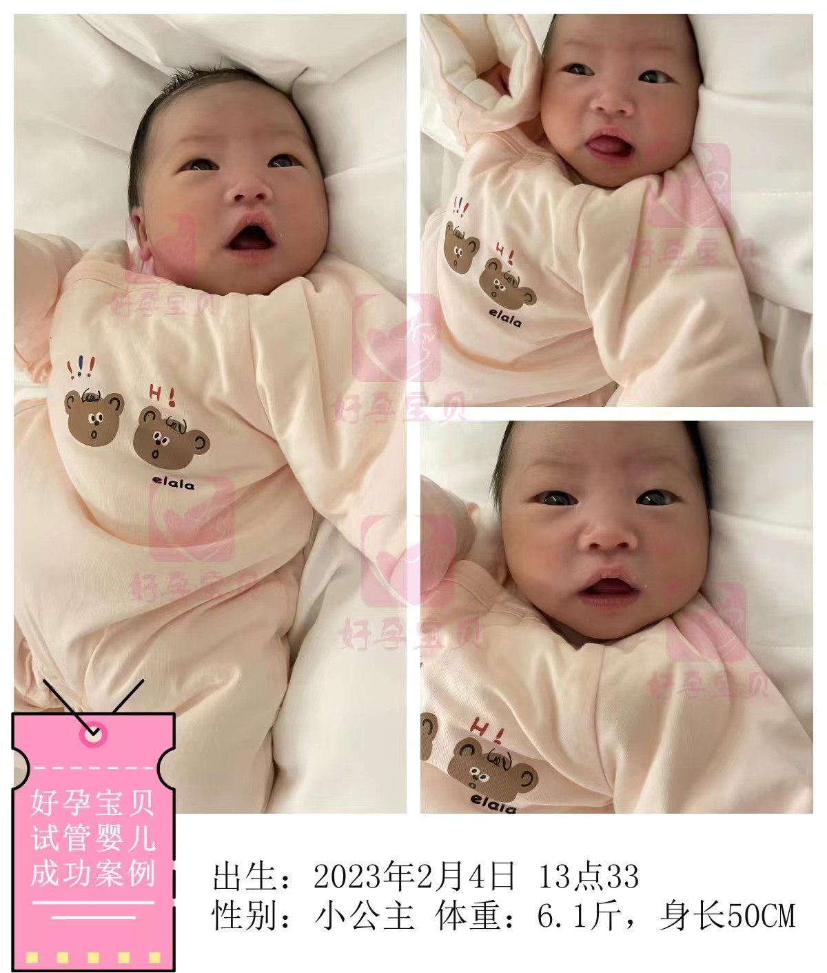 好运助孕公司恭喜：深圳的L女士喜得女宝宝